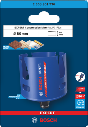 „Bosch“ 80 × 60 mm skylinis pjūklas.